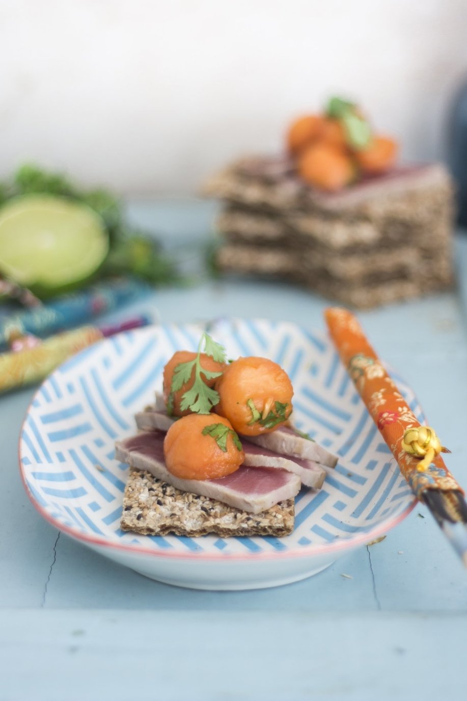 Thunfisch und Papaya Chili Salat