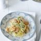 Zitronige Zucchini Pasta mit Chilli Prawns