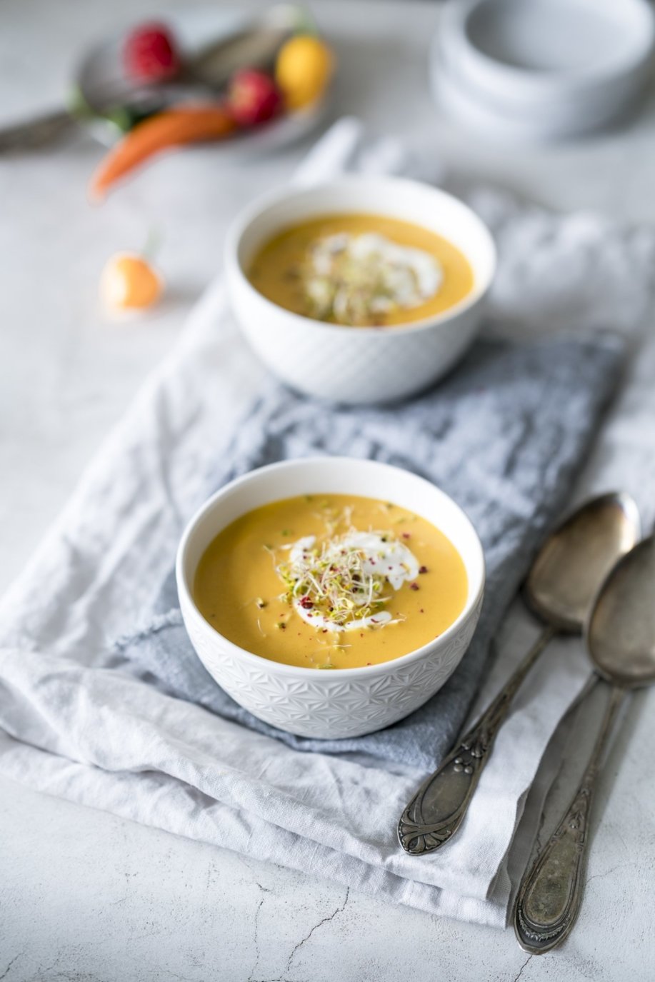 Scharfe Möhren Kokos Suppe! - Tinastausendschön
