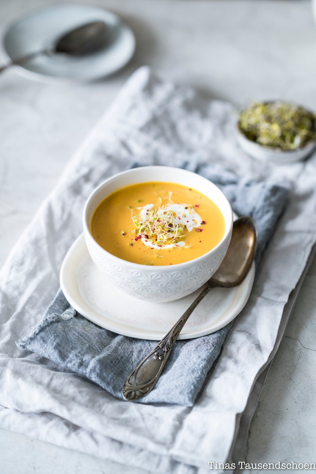 Scharfe Möhren Kokos Suppe! | Tinastausendschön