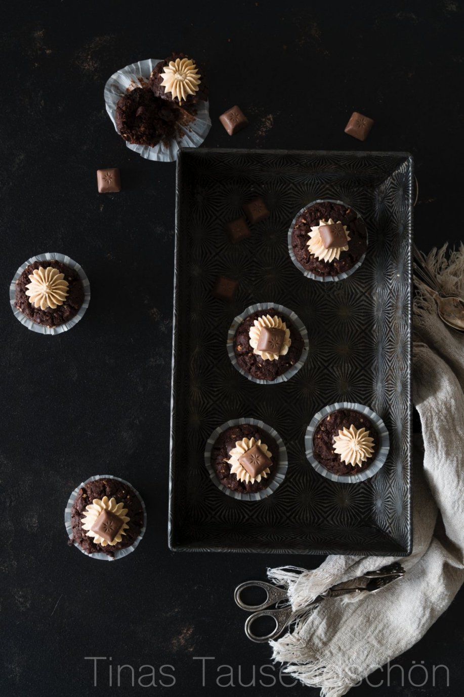 Schoko Erdnuss Muffins! - Tinastausendschön