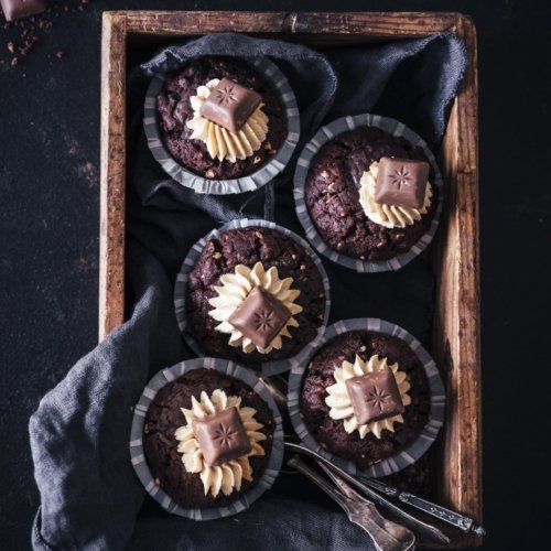 Schoko Erdnuss Muffins! - Tinastausendschön