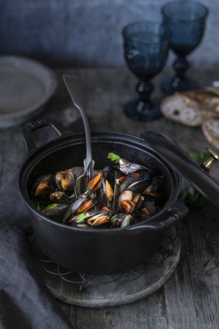 Moules Provençales - Miesmuscheln auf die feine, französische Art ...