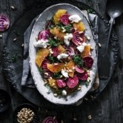 Winterlicher Blutorangen-Bete Salat mit Frischkäse