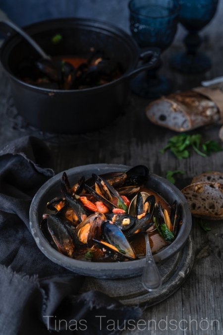 Moules Provençales - Miesmuscheln auf die feine, französische Art ...