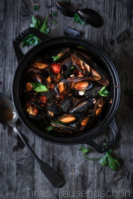 Moules Provençales - Miesmuscheln auf die feine, französische Art ...