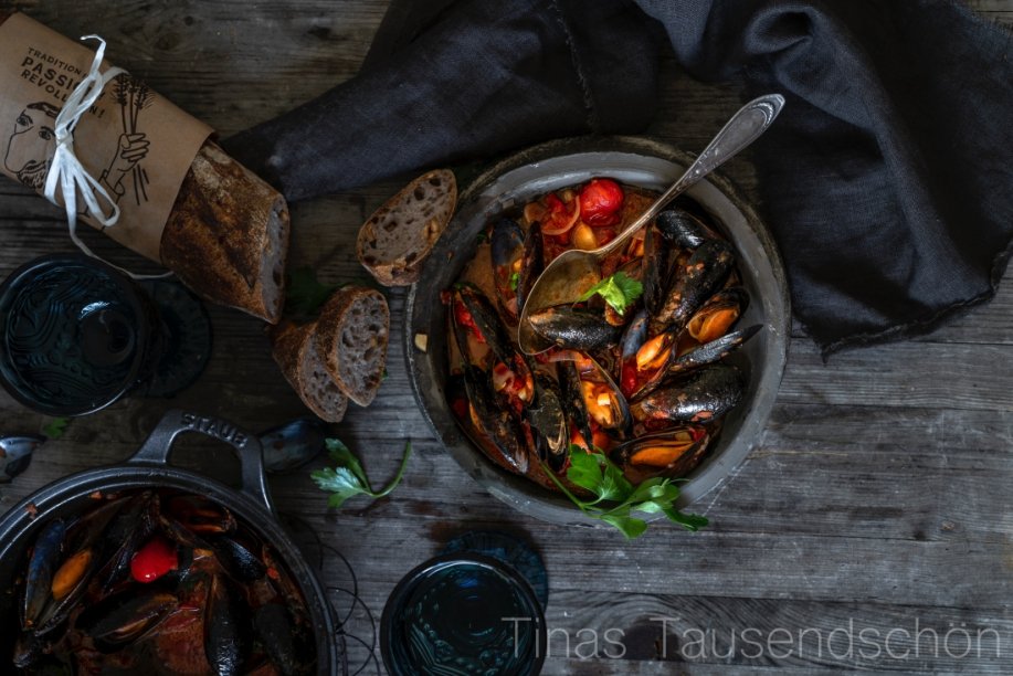 Moules Provençales - Miesmuscheln auf die feine, französische Art ...