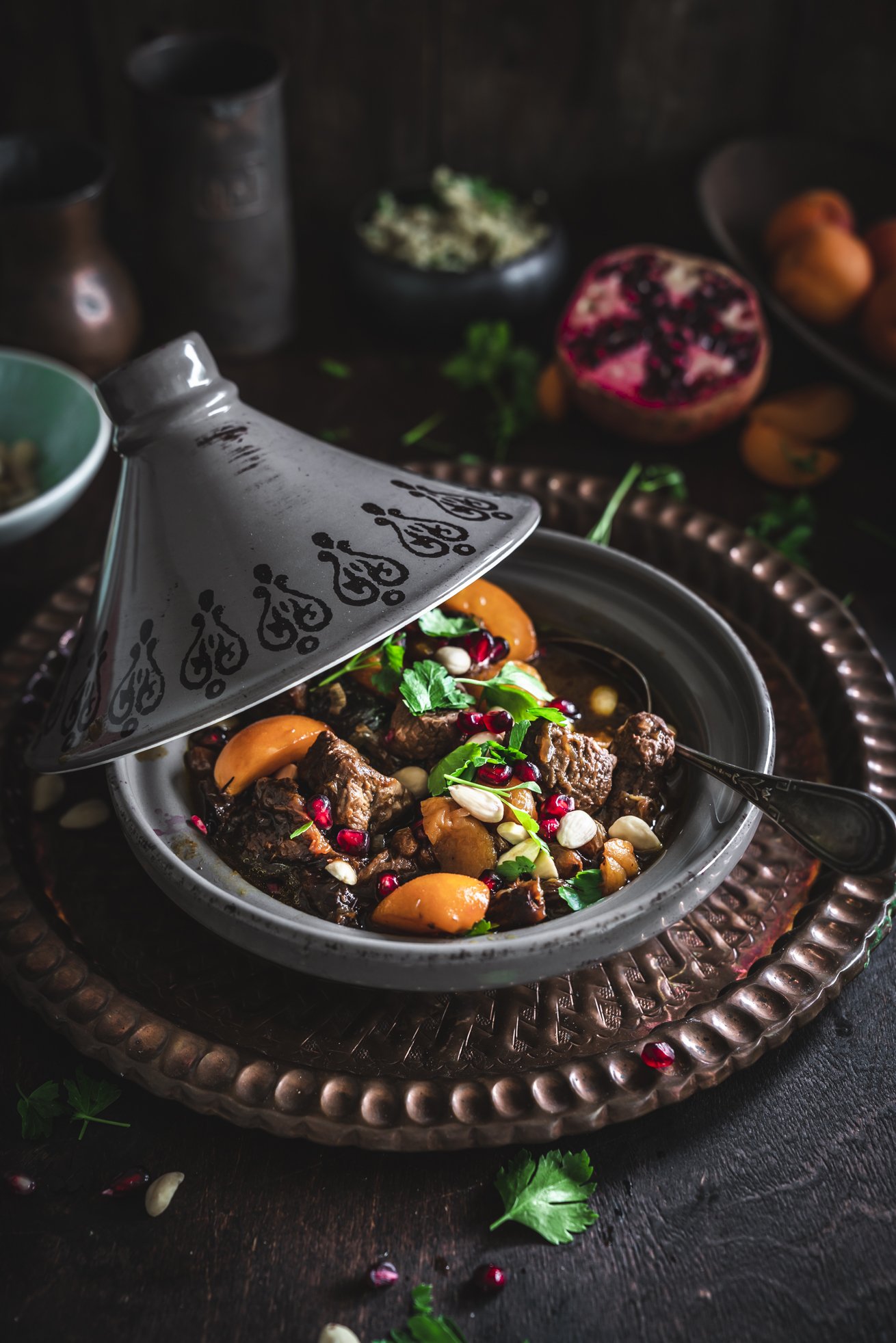 Was ein Duft! Papis Lamm Tajine mit Aprikosen - Tinastausendschön