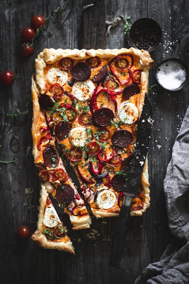 Feurige Tarte mit Chorizo