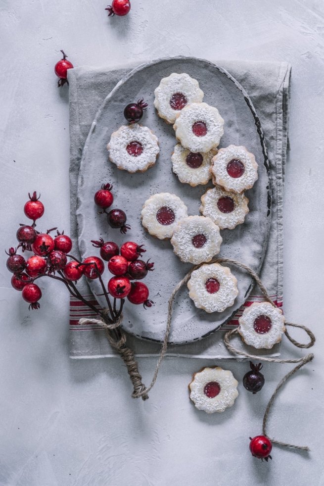 Hildabrötchen mit Himbeer Marmelade