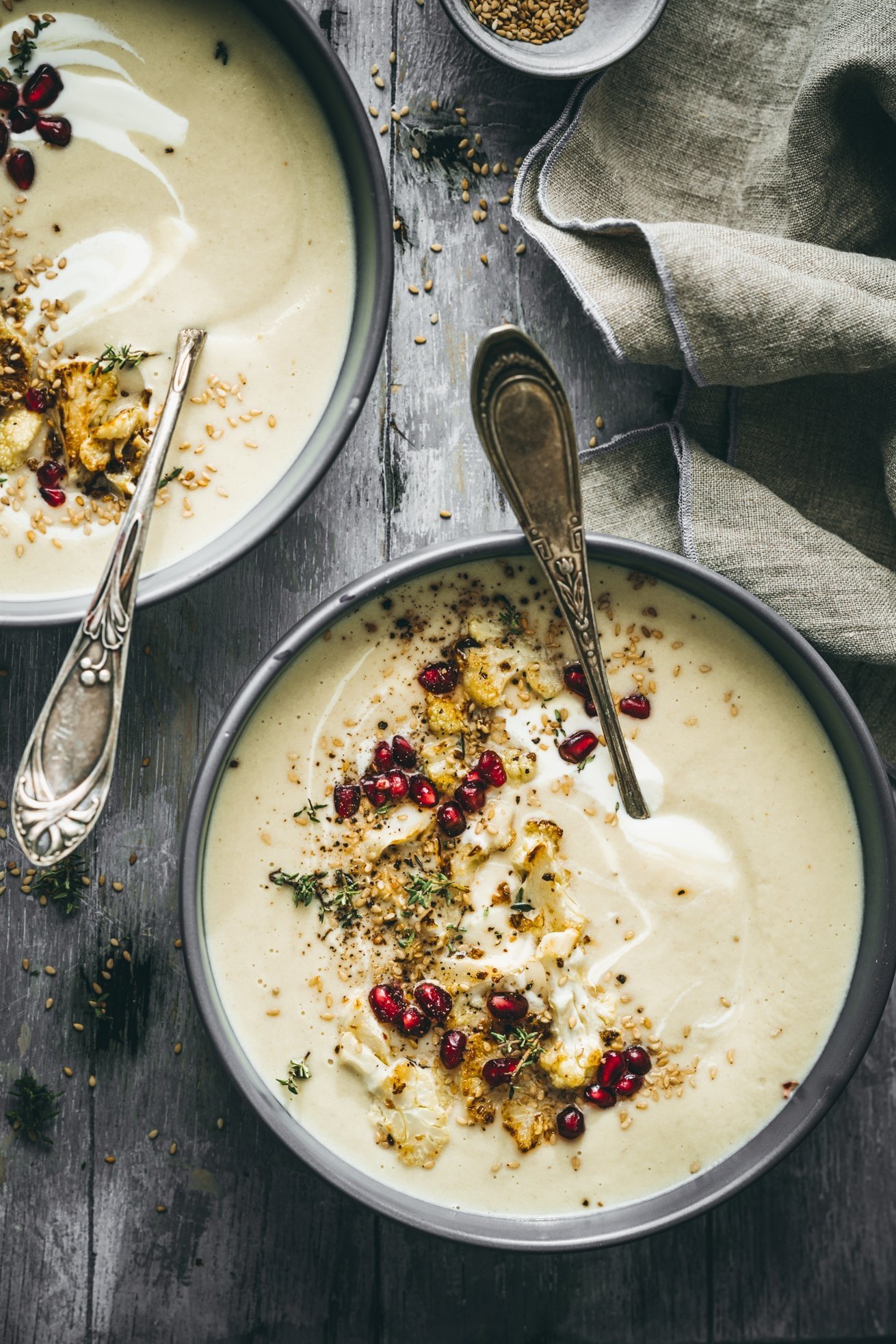 Cremige Blumenkohl Tahini Suppen Rezepte