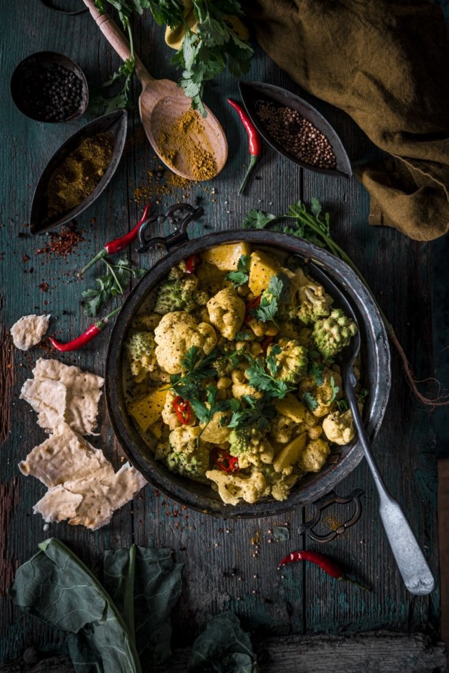 Blumenkohl Romansch Curry mit Mango