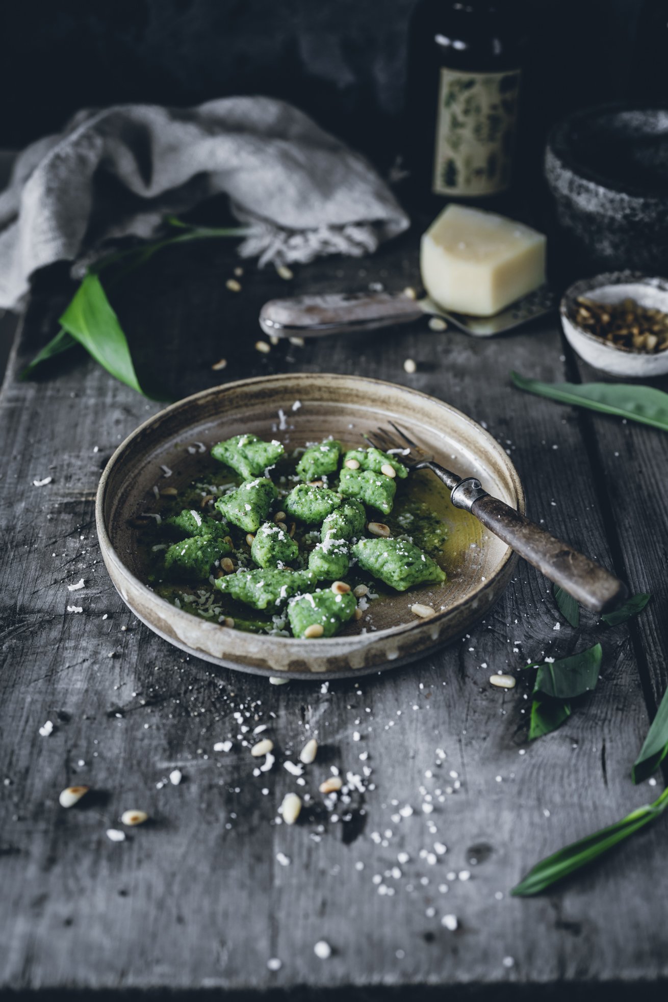 Traditionelle Bärlauch Gnocchi