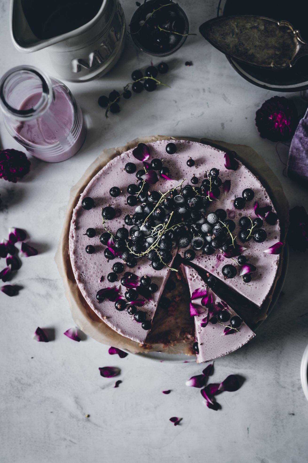 Buttermilch Torte mit Cassis