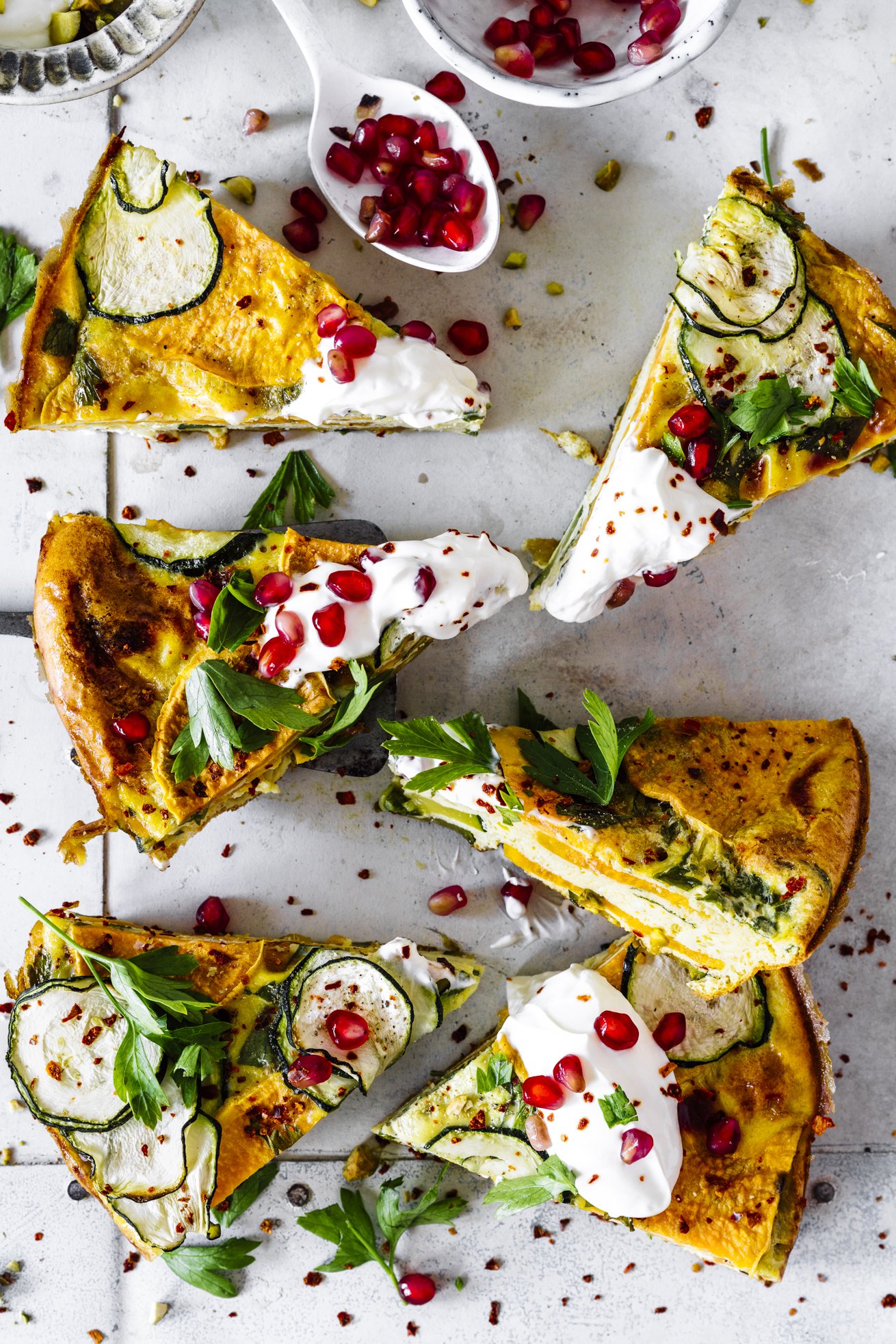 Tolles Rezept für eine leckere Zucchini Frittata aus dem Ofen