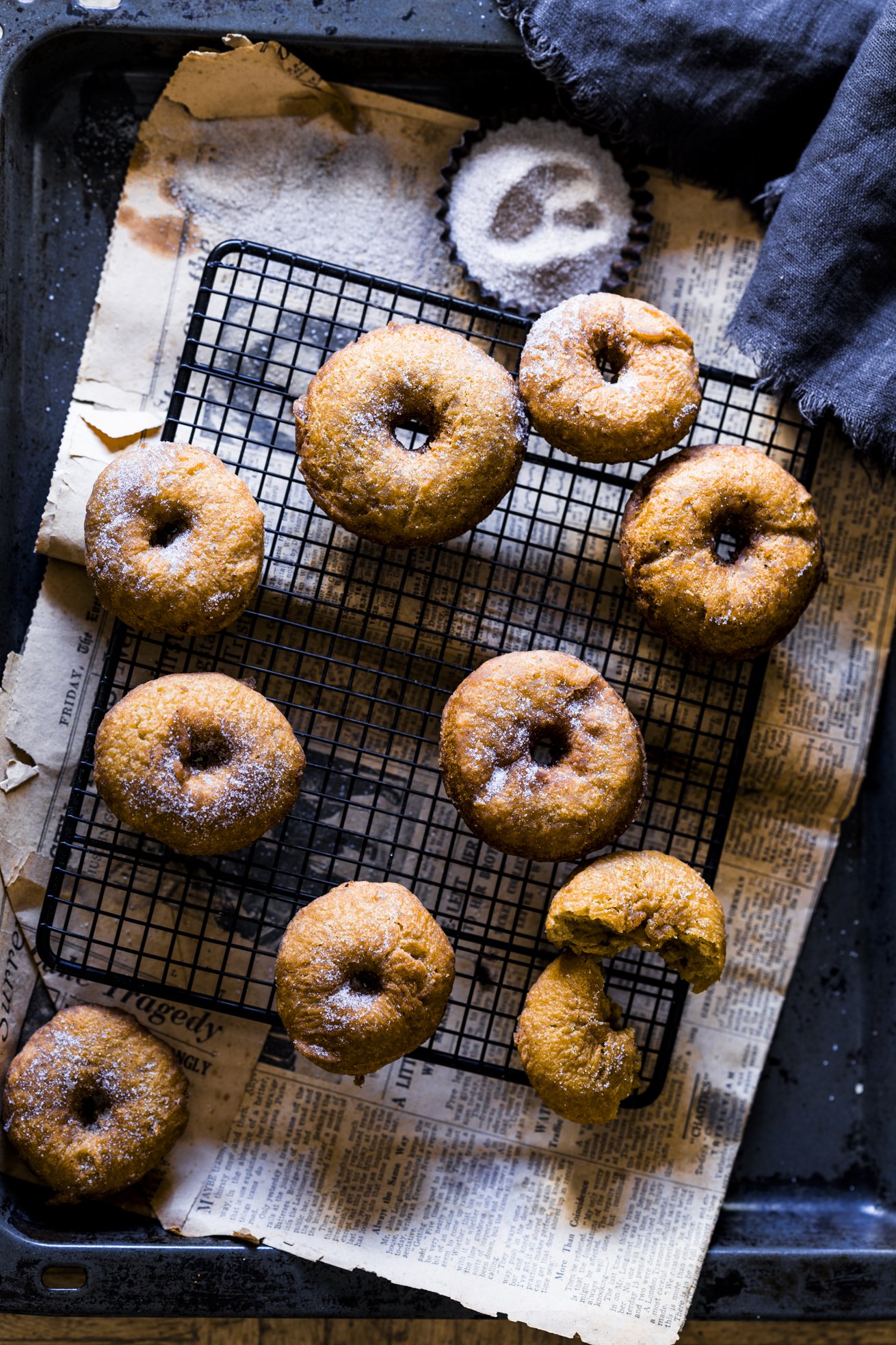 Kürbis Donuts mit Pumpkin Spice