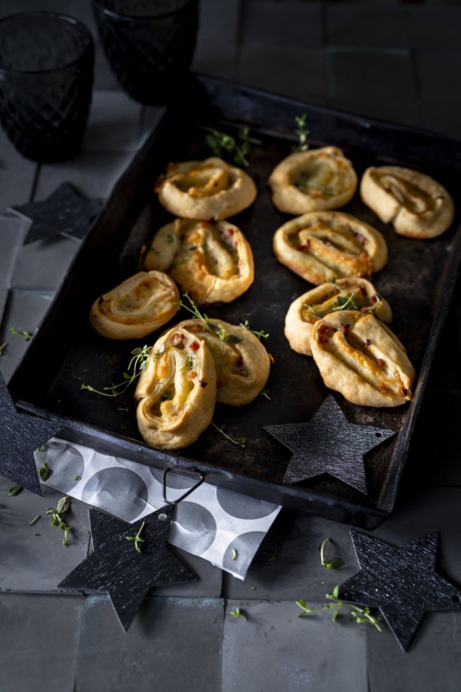 Herzhafte Knabberei für Silvester! Croque Monsieur Cookies