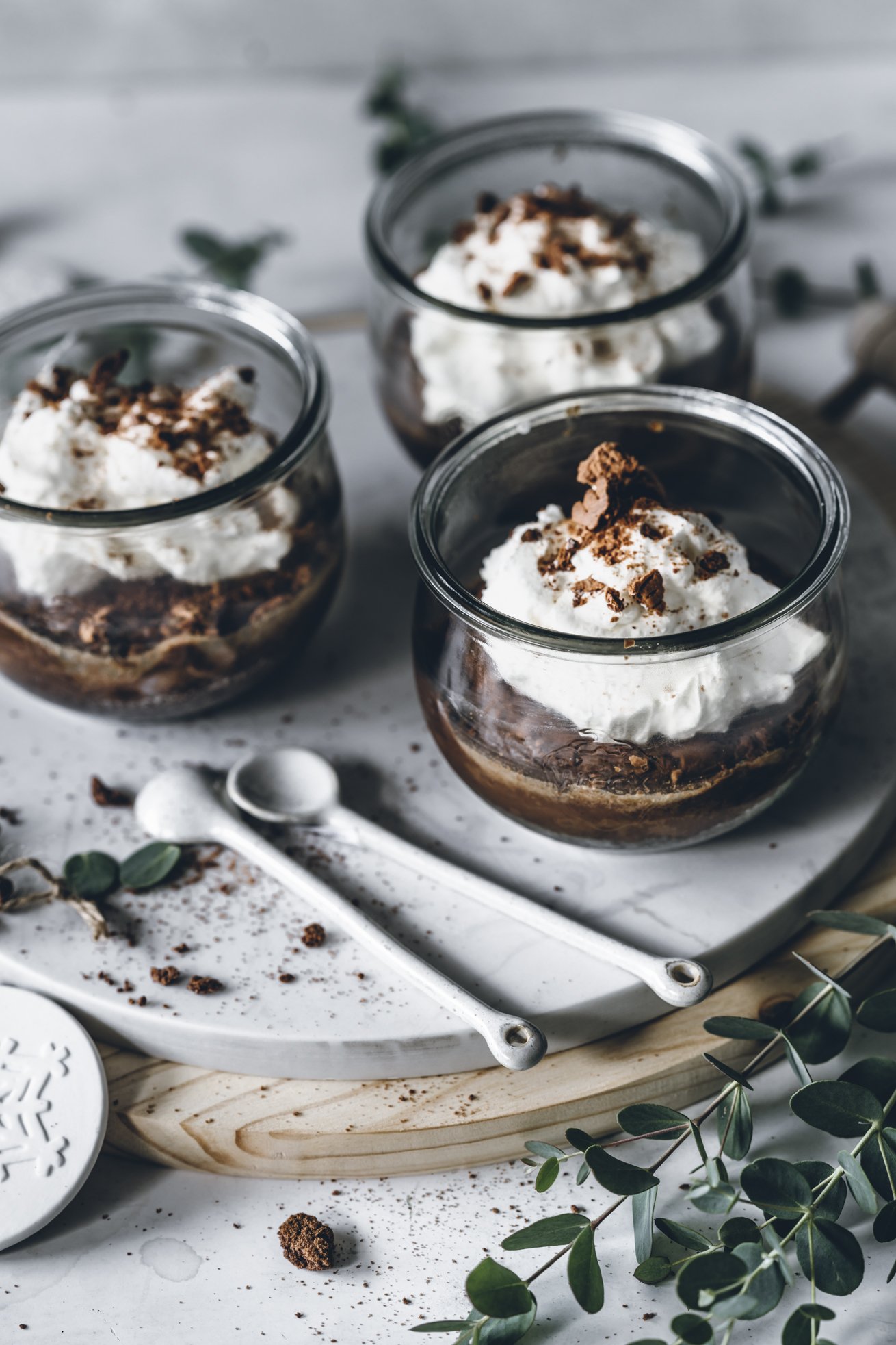 Schoko Cheesecake im Glas - unser liebstes Dessert für Weihnachten