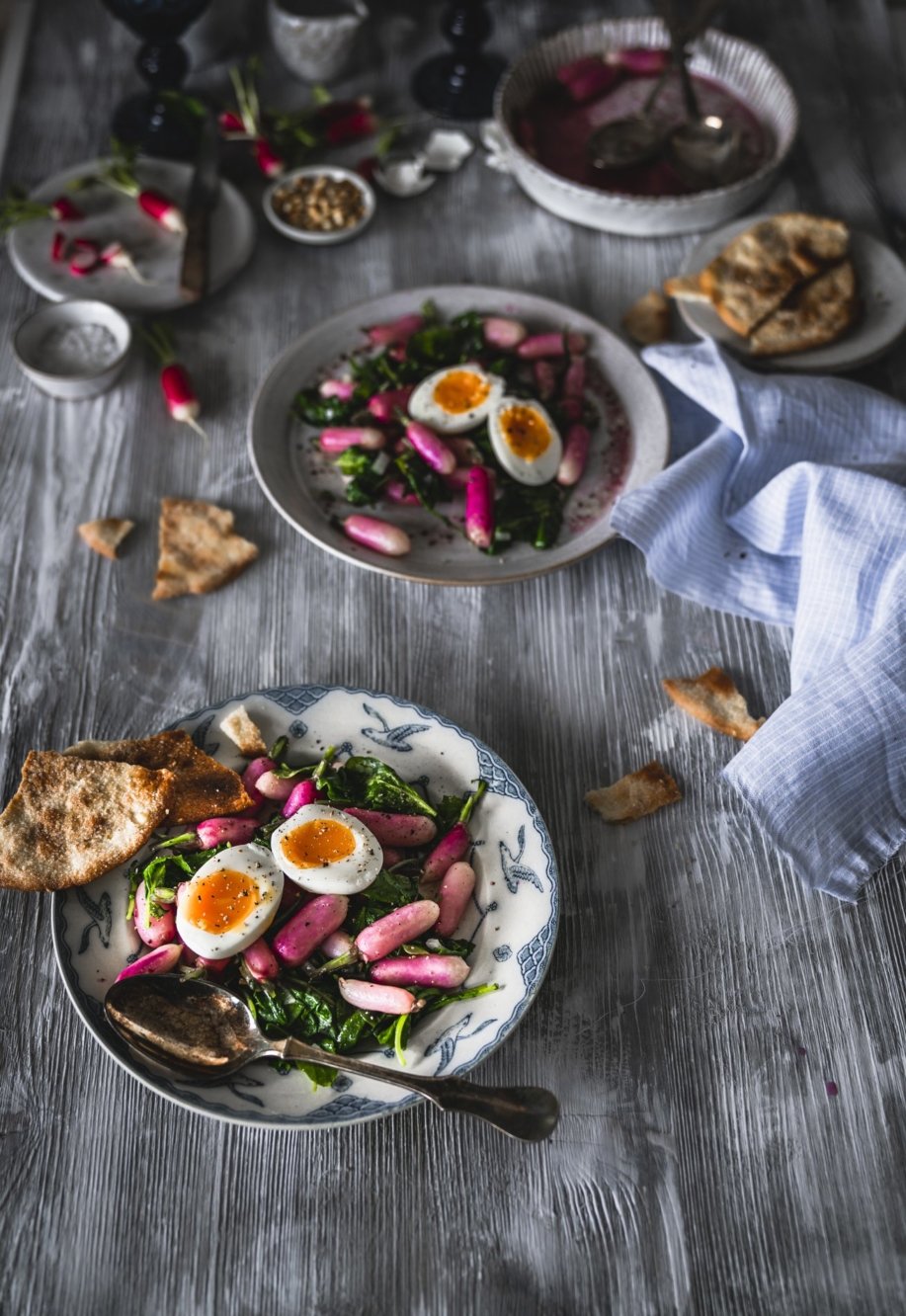 Leichter Radieschensalat mit Ei