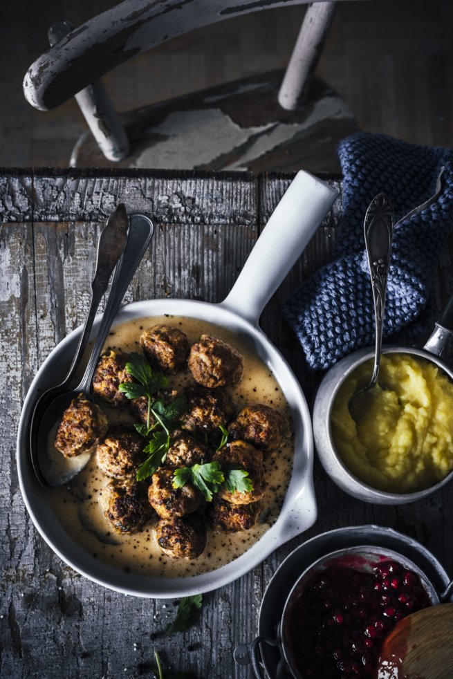 Selbstgemachte Köttbullar wie von Ikea