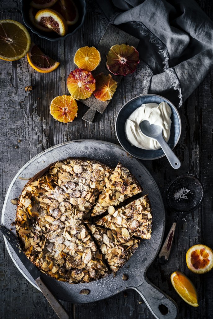 Einfacher Mandel Ricotta Kuchen