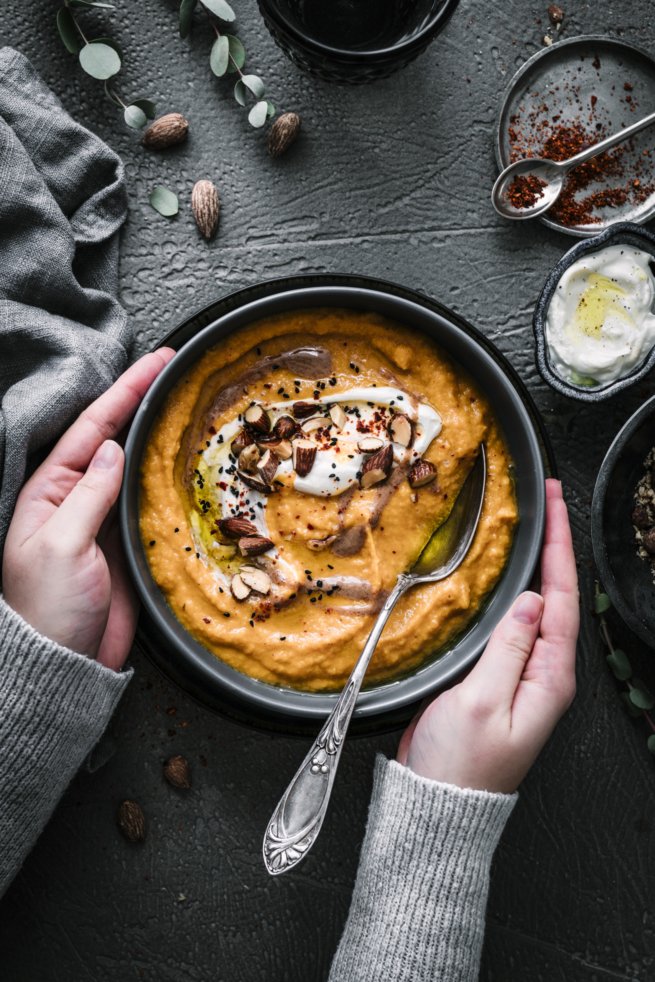 Rezept für Möhrensuppe mit Süßkartoffeln