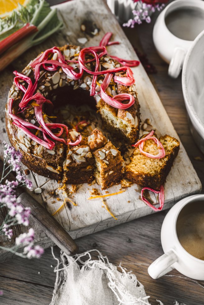 Orangen Rhabarberkuchen