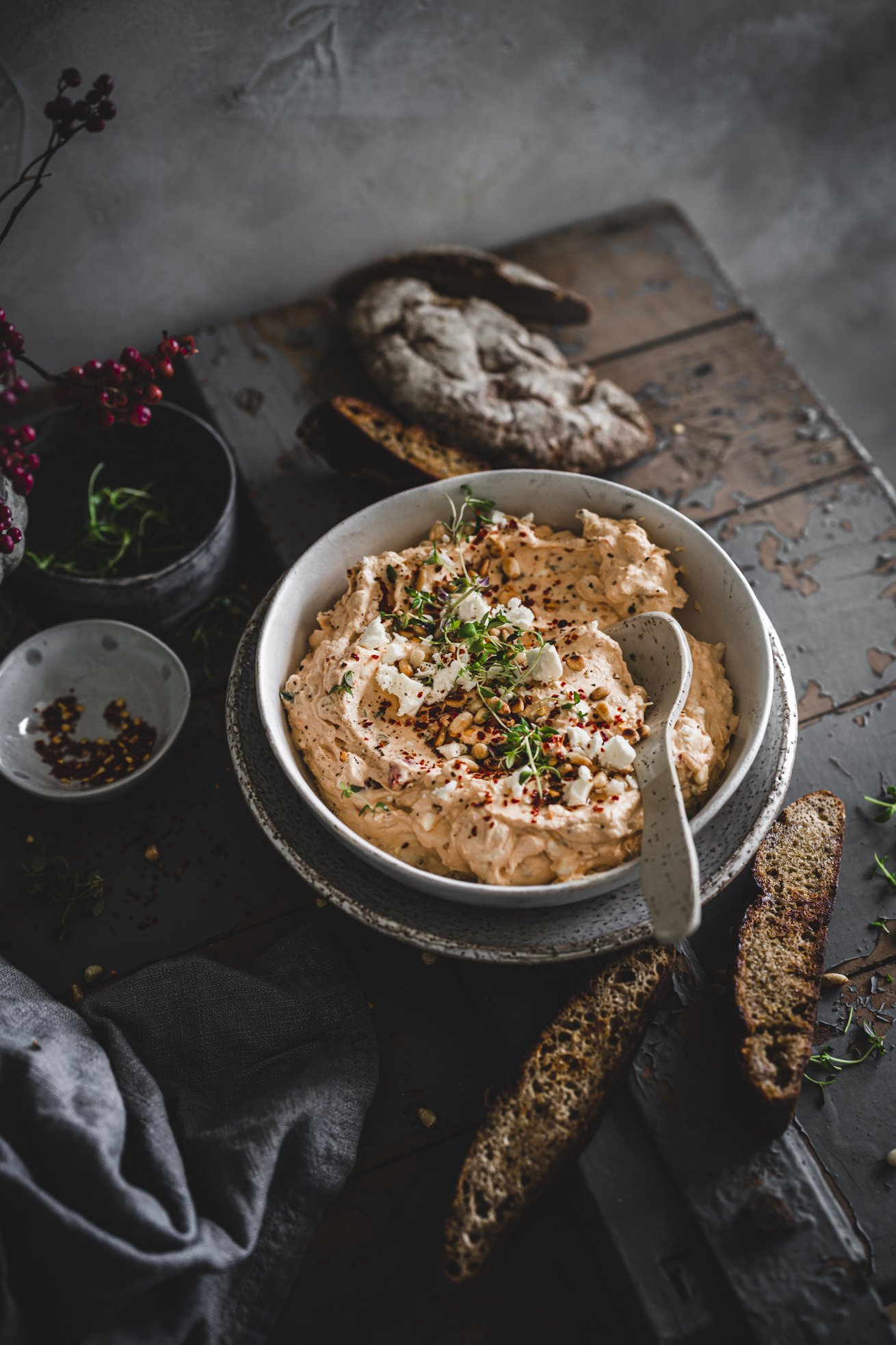 Rezept Paprika Feta Dip