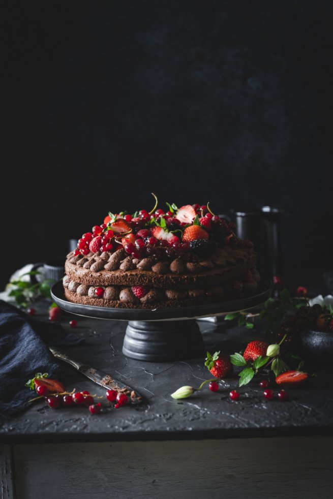 Beeren Schoko Mousse Torte