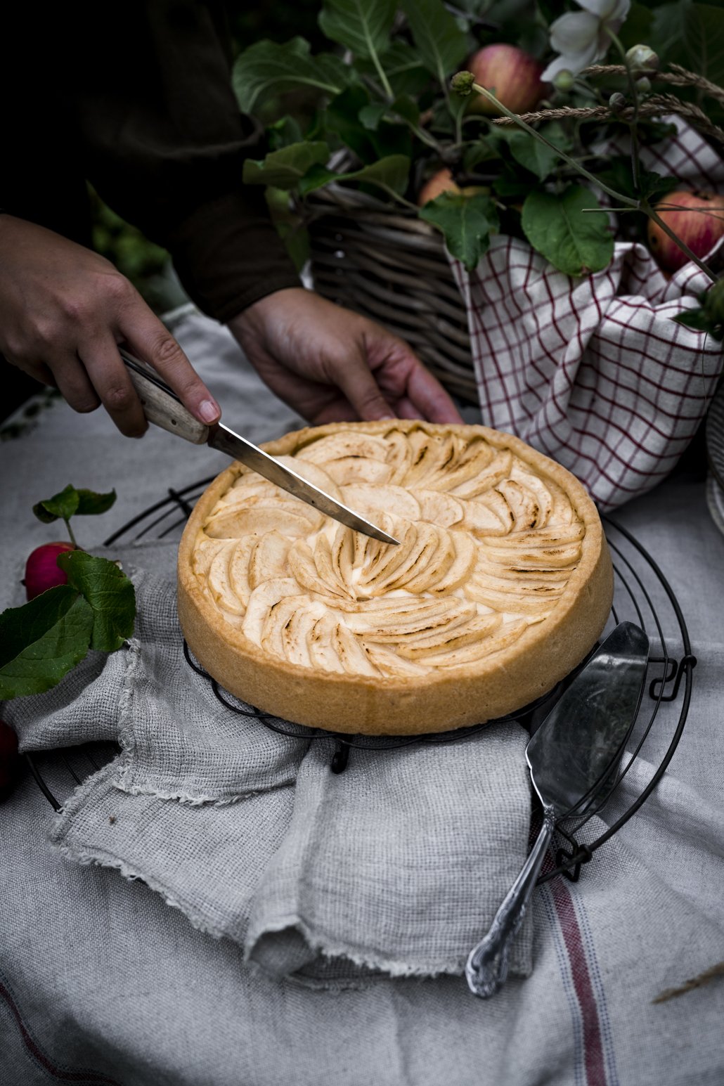 Französische Apfeltarte