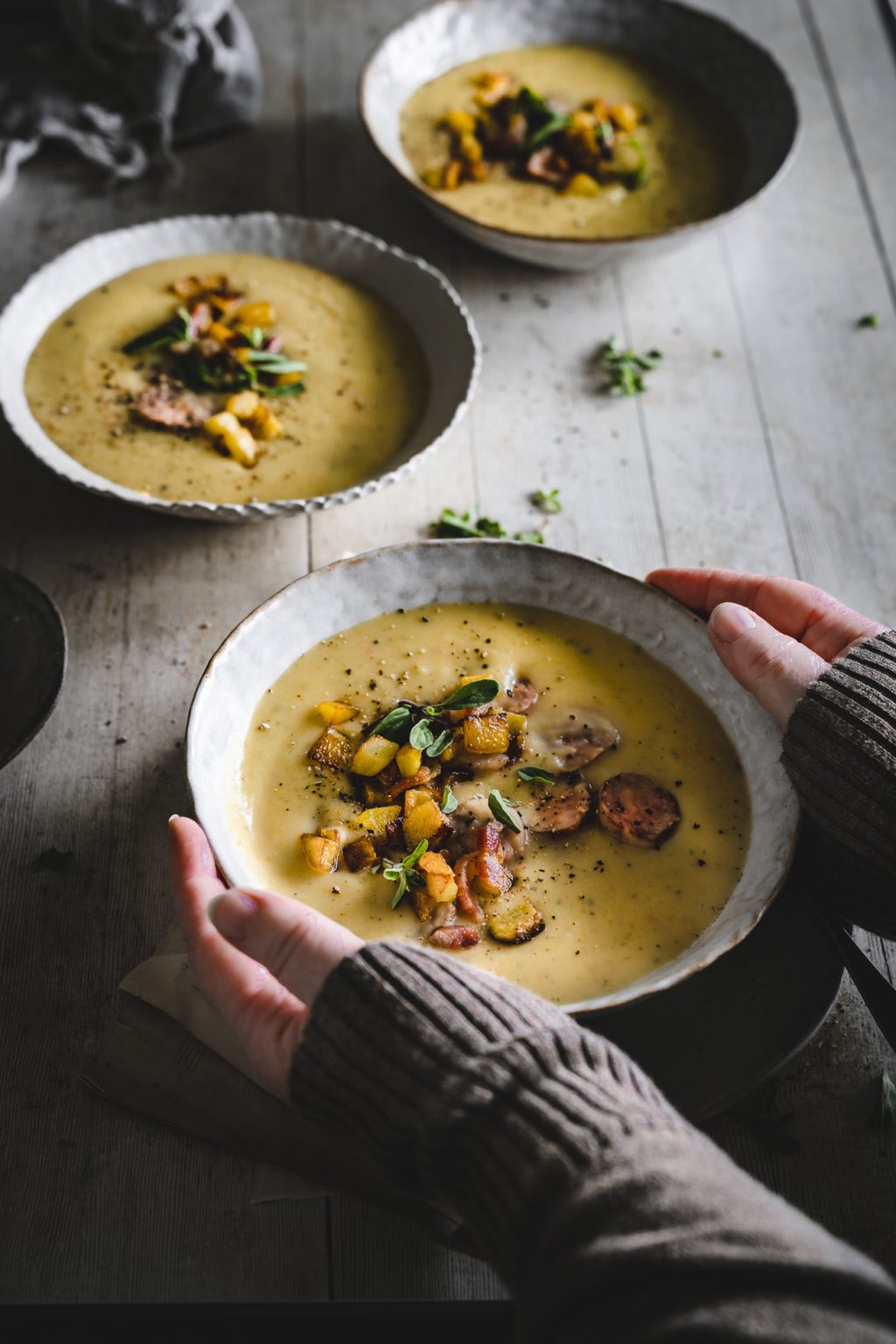 Die allerbeste Kartoffelsuppe - mega cremig und würzig.