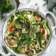 Pasta Primavera mit Lachs