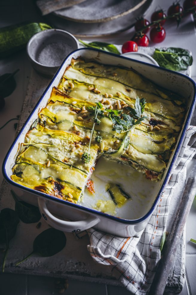 Lasagne mit Zucchini und Ricotta