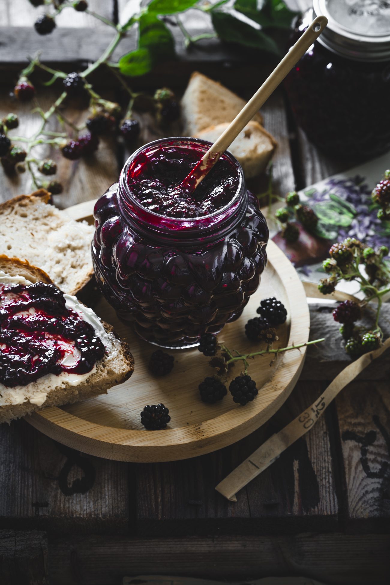 Selbstgemachte Brombeer Marmelade mit Vanille