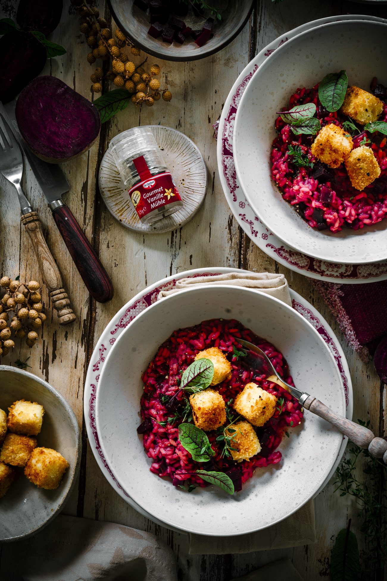 Risotto mit roter Bete und Vanille