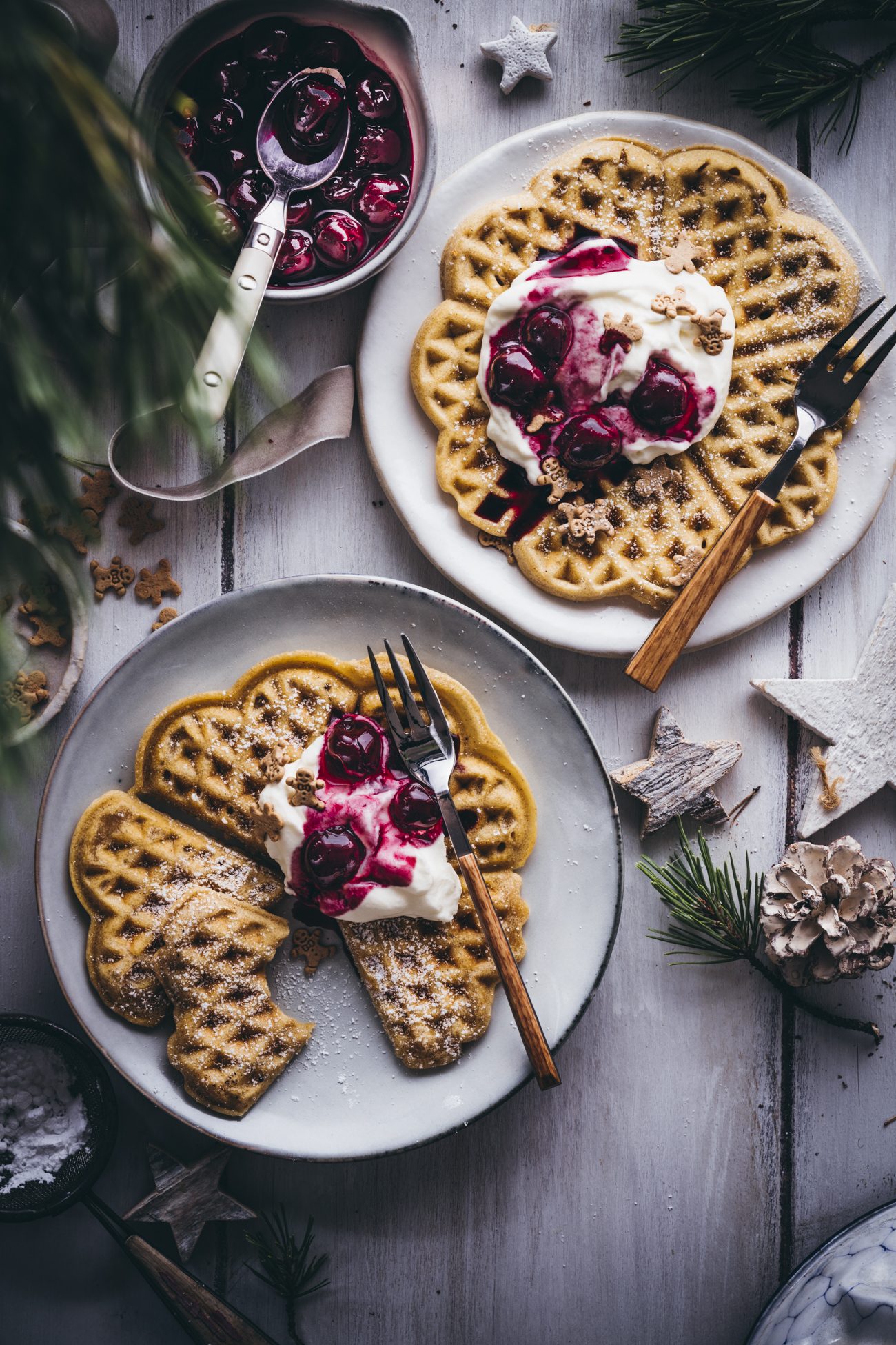 Lebkuchen Waffeln