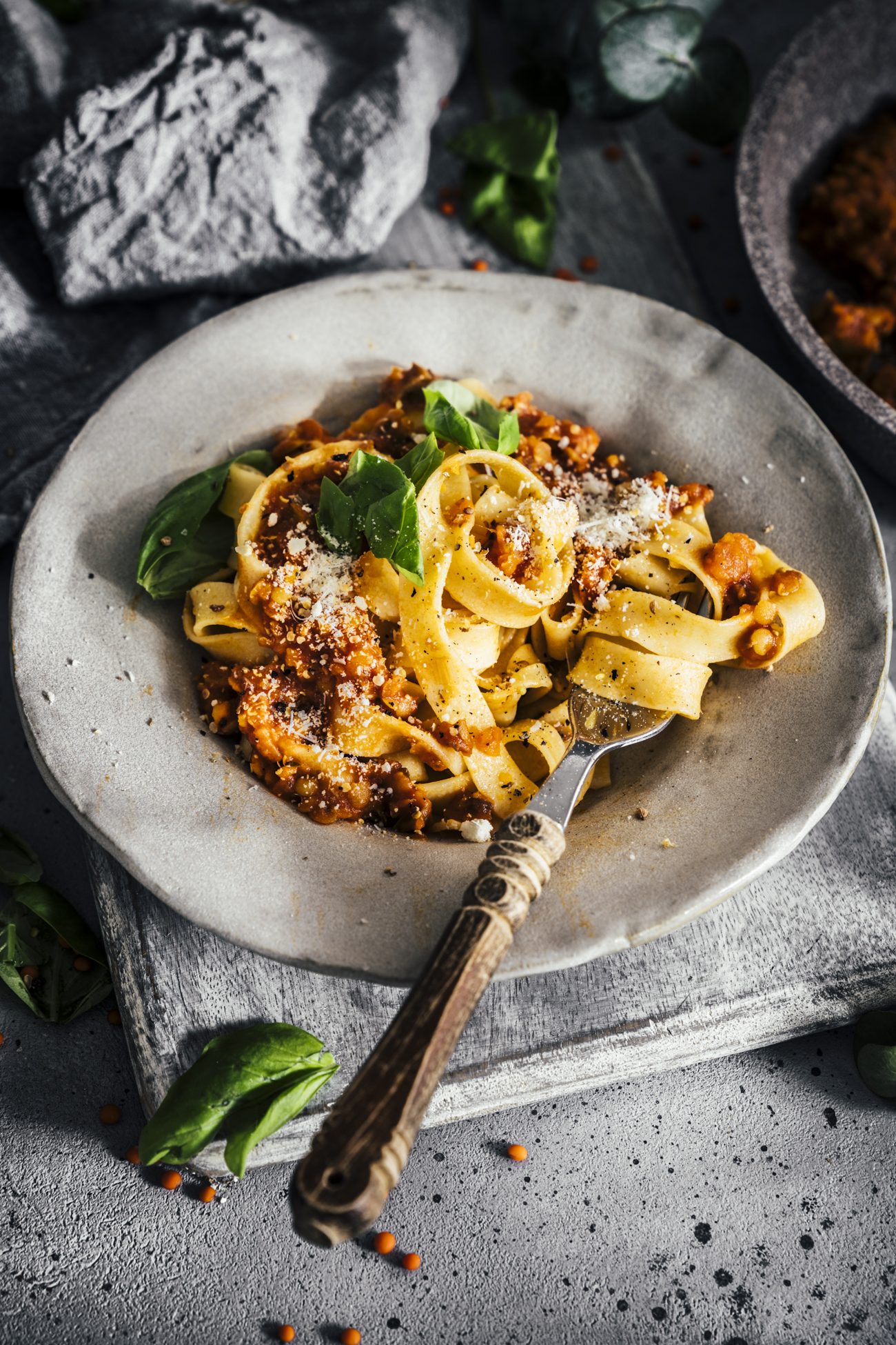 Vegetarische Linsen Bolognese