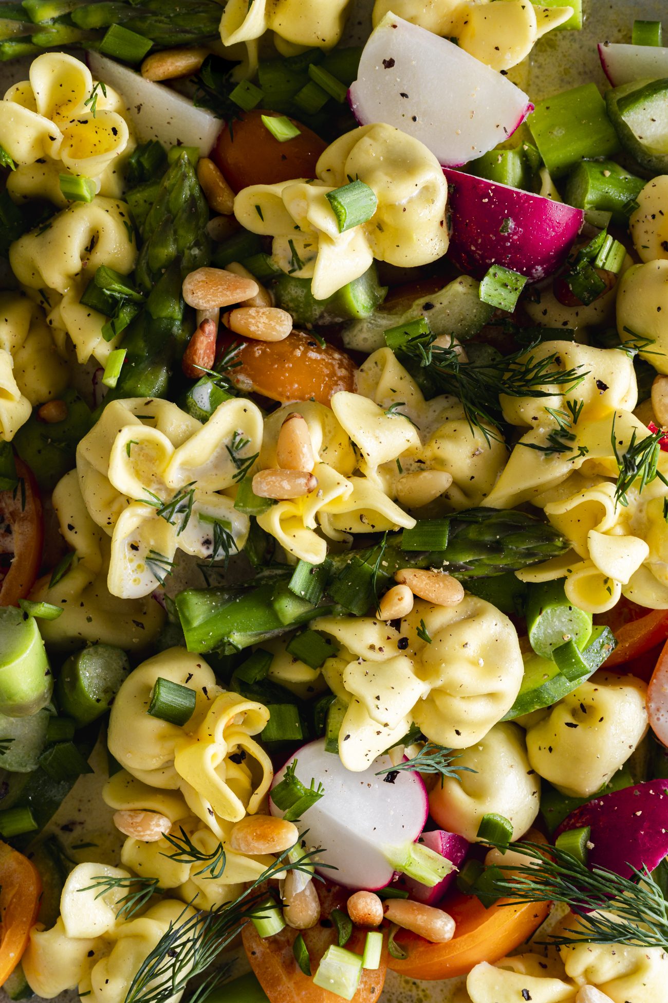 Tortellini Salat mit Spargel