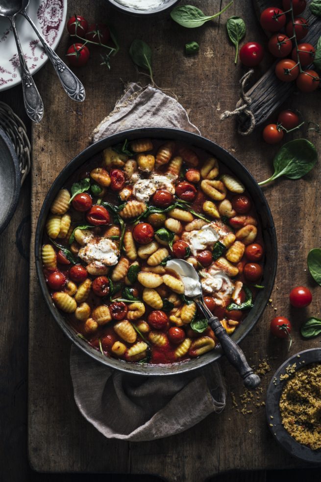 Gnocchi Pfanne aus dem Ofen