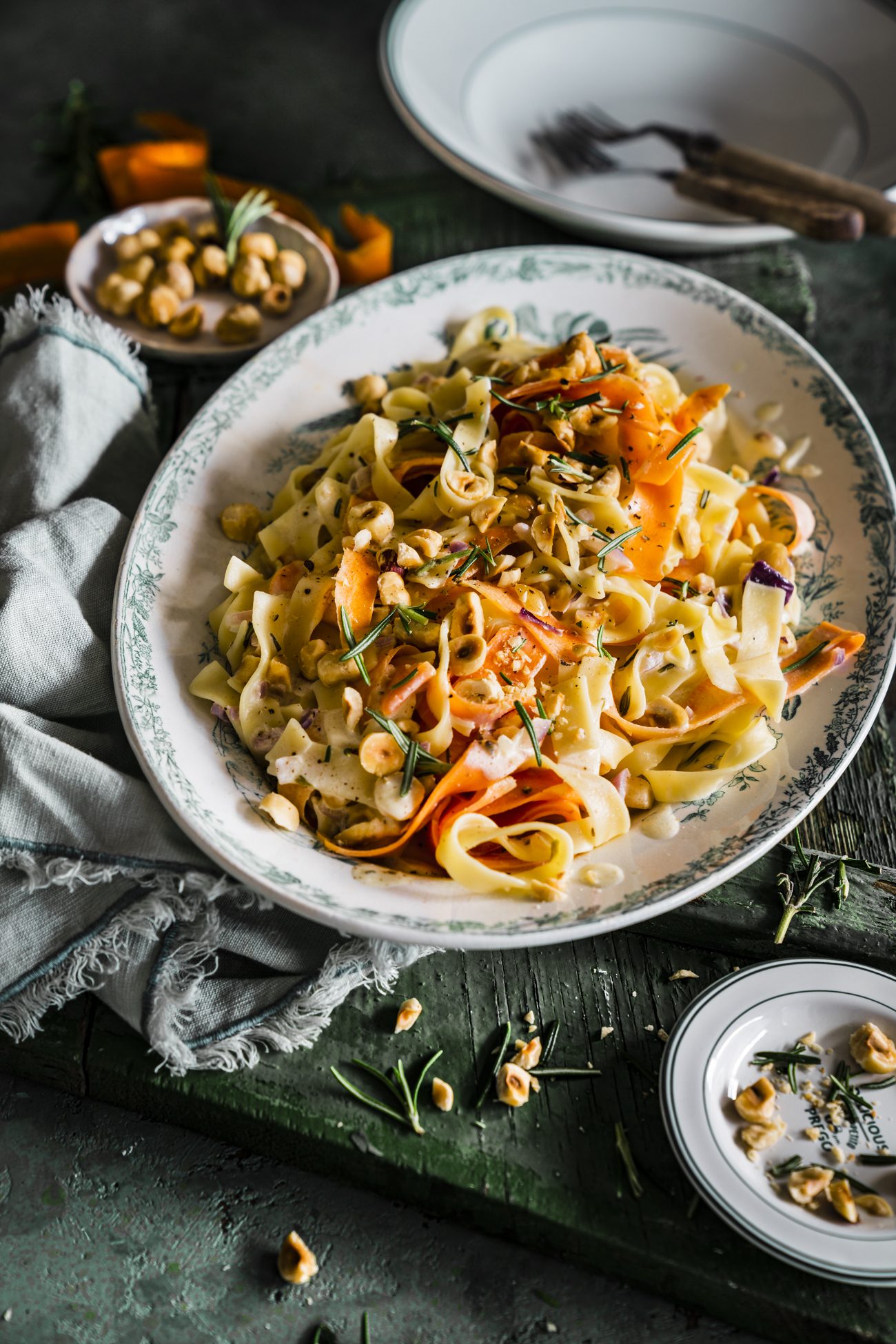 Vegetarische Möhren Pasta