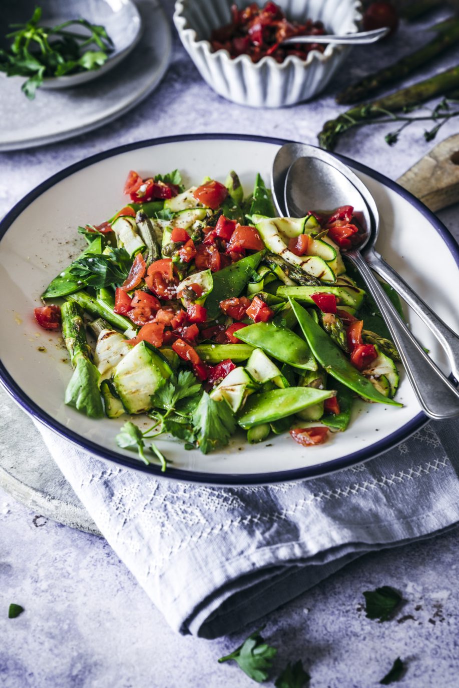 Grill Spargel Salat