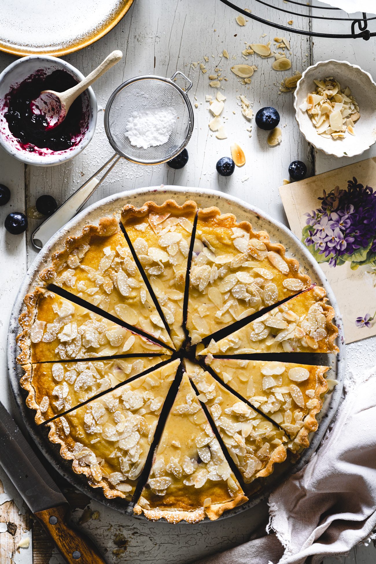 Käsekuchen Rezept mit Heidelbeeren