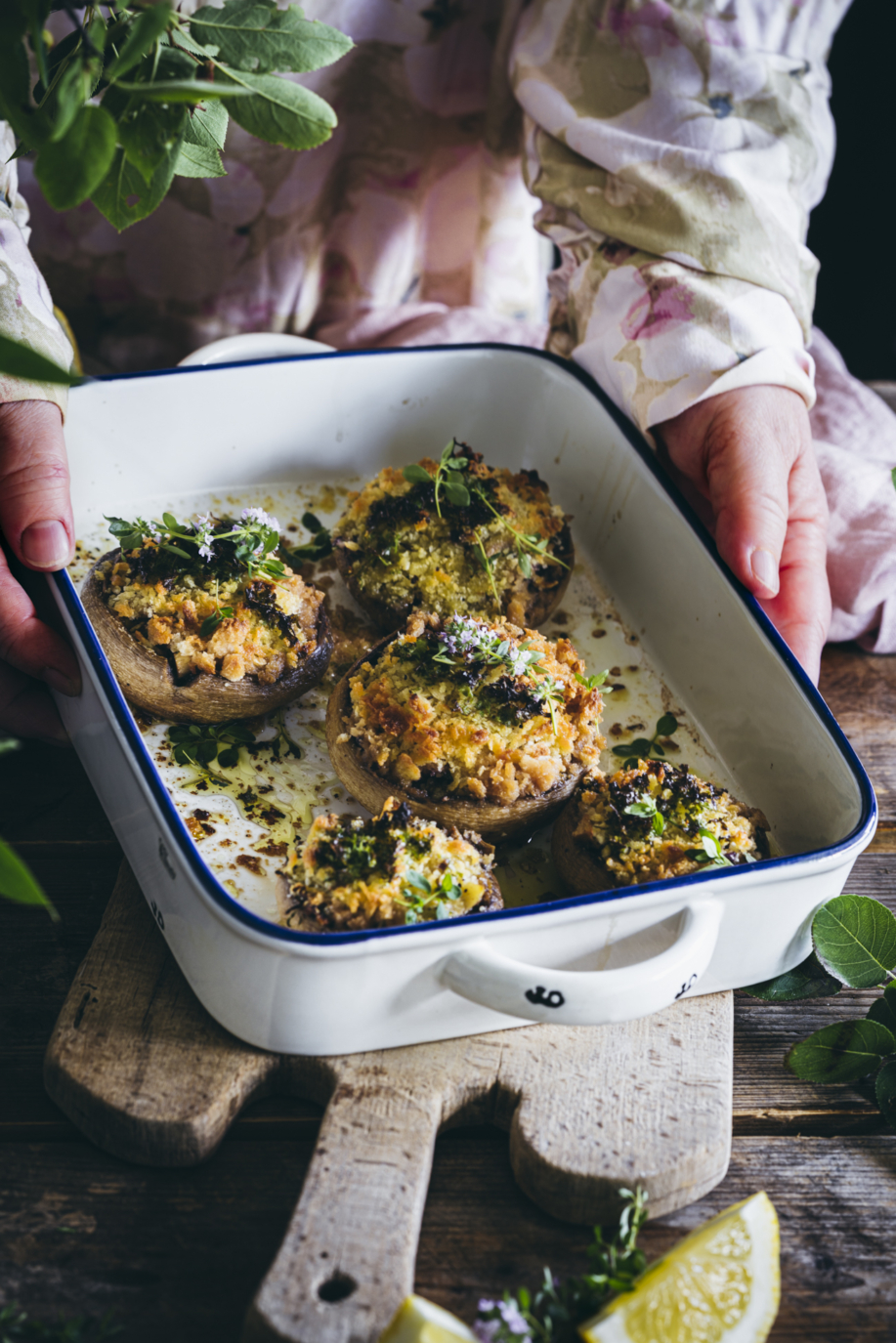 gefüllte Champignons