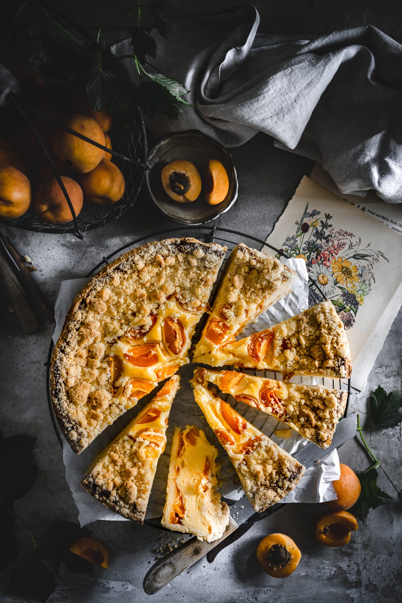 Fruchtiger Käsekuchen mit Streuseln