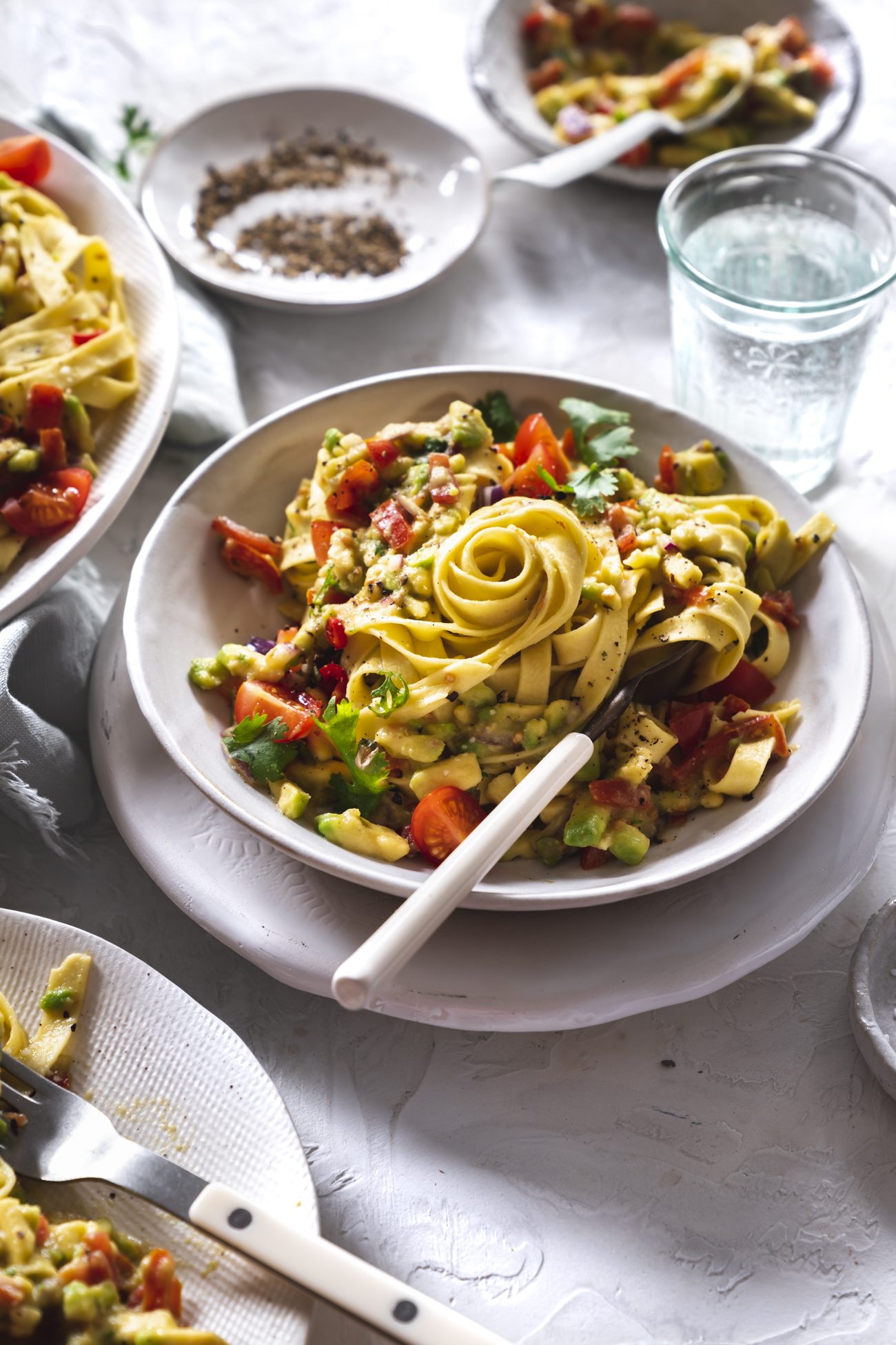 Frische Pasta Guacamole