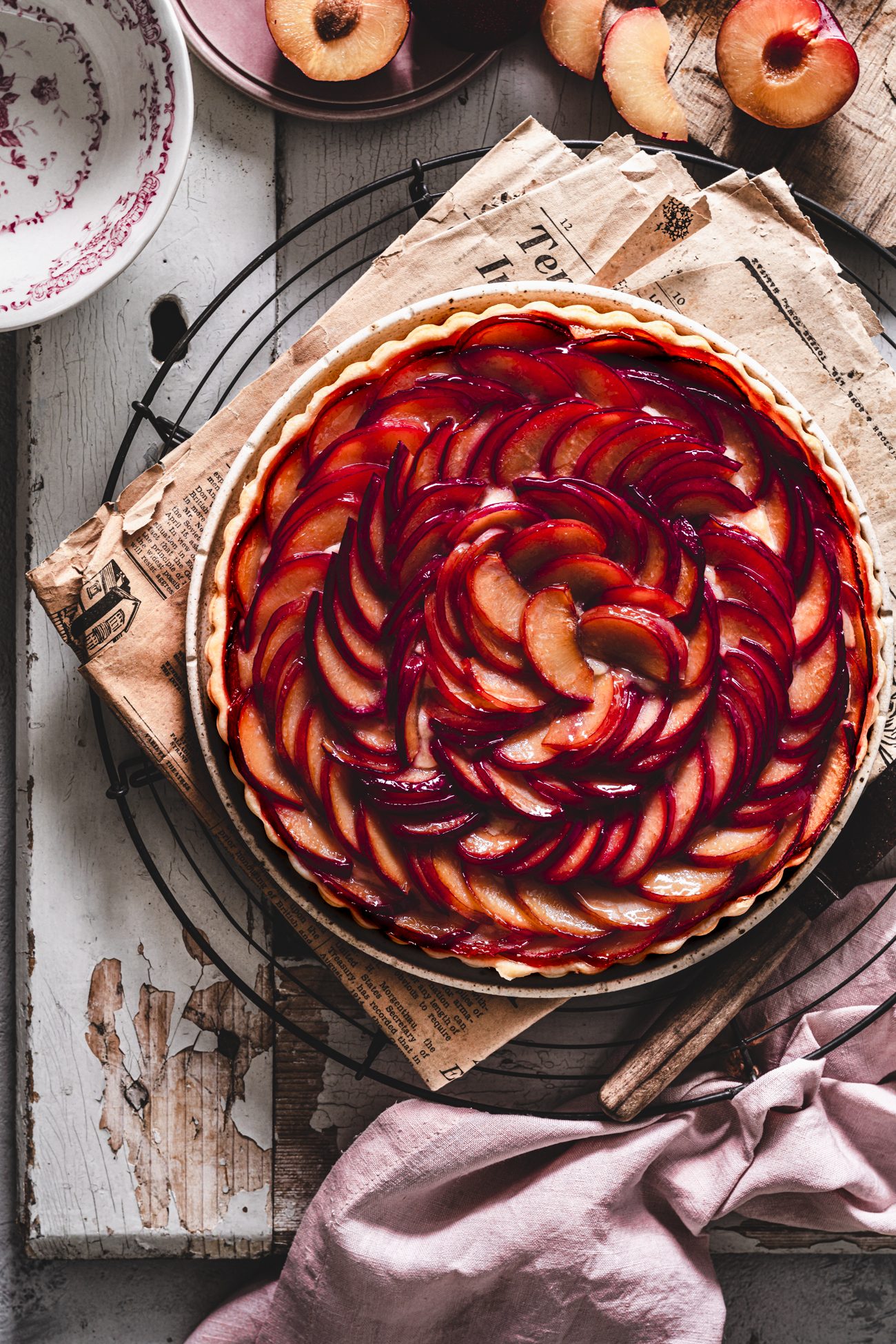 Bestes Pflaumenkuchen Rezept - Unsere Pflaumen Frangipane-Tarte