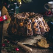 Lebkuchen Marmorkuchen mit Kirschen