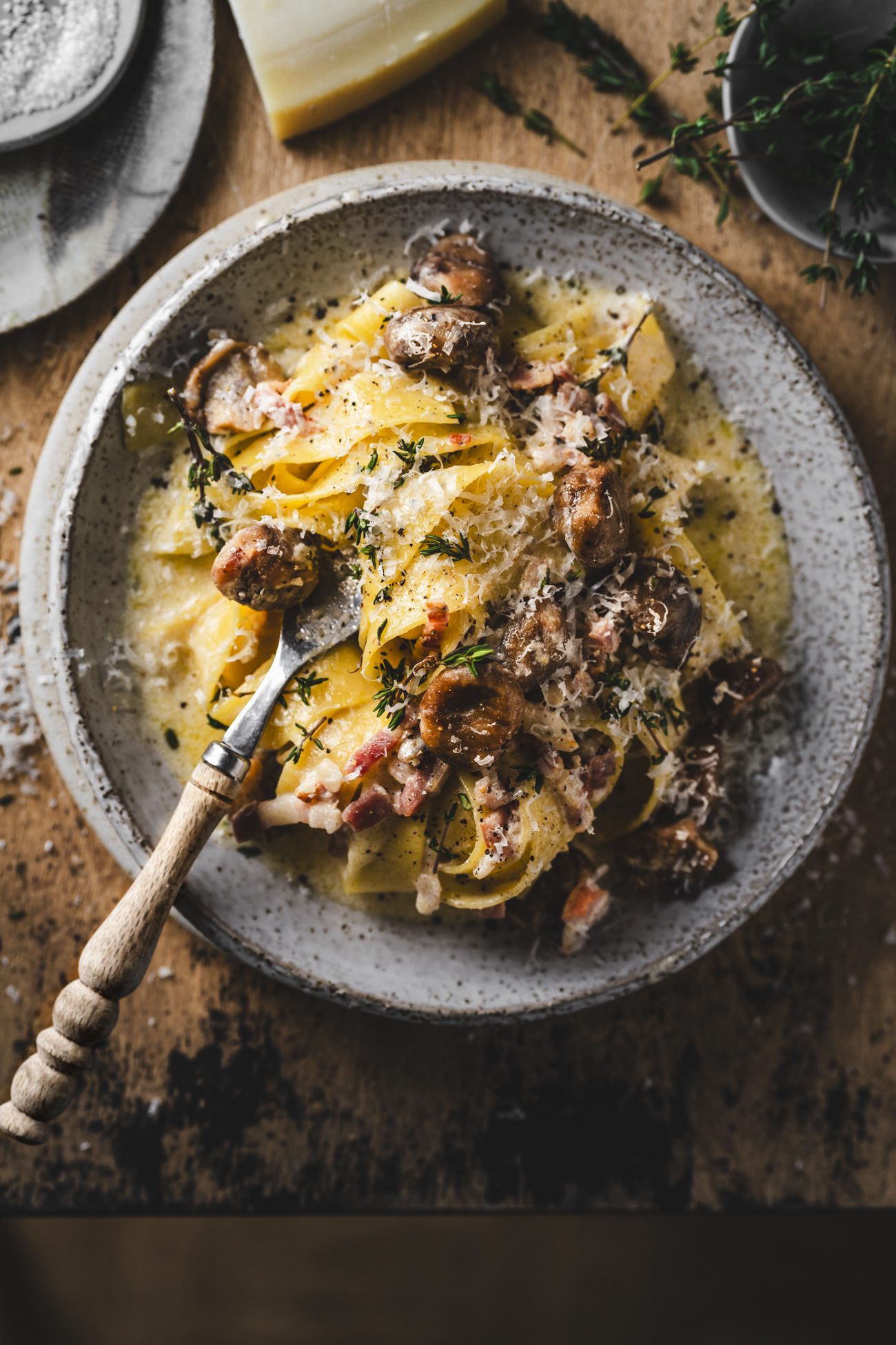 15 Minuten Pasta Rezept! - Unsere extra-cremigen Papardelle mit Maronen