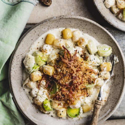 Cremige Porree Gnocchi Pfanne mit Bacon Crunch - aus unserer schnellen ...
