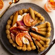 Aperol Spritz Kuchen mit Rhabarber